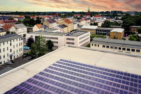 Foto: SWBe PV Anlage Parkhausdach Breitscheidstraße