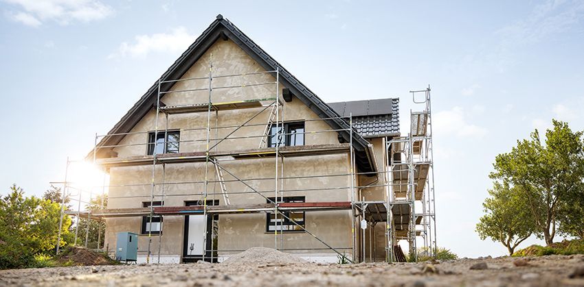 Exterior,Of,A,Single,Family,House,Under,Construction