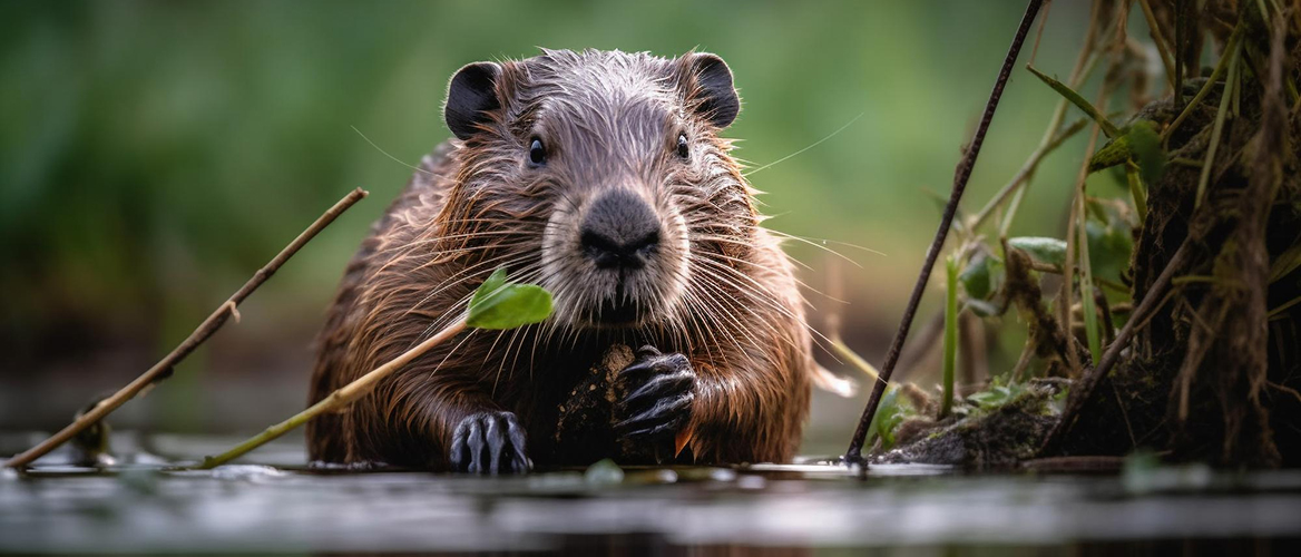 Foto: vecstock/Freepik Biber im Wasser